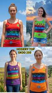 SK NOOR SONS - Camisetas Cortas Casuales para Mujer, Estilo Bohemio, Tejido Transpirable con Estampado Floral, Ecológico - Product Image 2