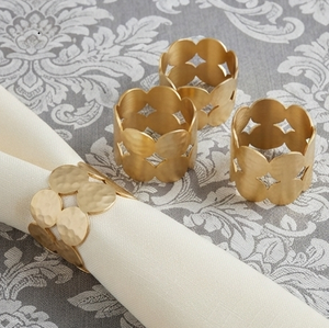Anillo de Servilleta de Metal Plateado y Dorado de Estilo Moderno y Lujoso para Centro de Mesa, Decoración de Fiestas en Interiores y Exteriores - Product Image 4