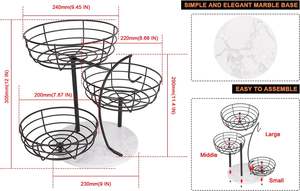 Cesta Metálica para Almacenar Frutas y Verduras con Soporte Desmontable para Plátanos, para la Encimera de la Cocina - Product Image 6