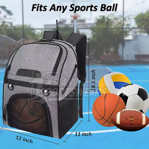 Comfortable Ergonomic Design Padded Basketball <b>Backpack</b> With Side Pockets For High Performance Athletes - Product Image 6