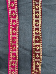 Dentelle en coton brodée de qualité supérieure, fabriquée à partir de fils de coton doux et durables. - Product Image 2