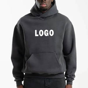 Sweat à capuche ample et épais en molleton bouclette 500 g/m² 100 % coton pour homme - Product Image 5