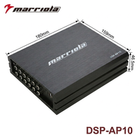 Amplificateur audio DSP 8 canaux intelligent pour voiture, 40W RMS classe AB, crossover intégré pour autoradio