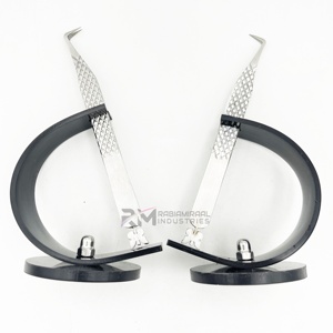 Support de pince à épiler simple RMI, couleur personnalisable, en acier inoxydable, anti-magnétique, préhension de précision pour cils et diamants - Product Image 5