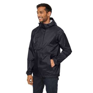 Veste de pluie légère à capuche imperméable pour homme avec poches latérales, couleur unie décontractée, manches longues, pour l'automne - Product Image 2