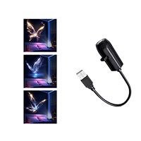 Projecteur de nuit USB noir pour chambre à coucher