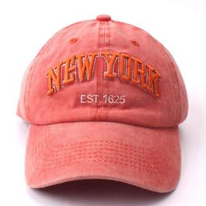 Customizable Washed Cotton Baseball <b>Cap</b> with Embroidered Lettering <b>Vintage</b> Curved Brim Casual 6 Panel Adjustable Sun Hat - Product Image 6