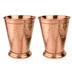 Vaso de cobre puro martillado a mano de la mejor calidad, vaso de cobre sólido de alta resistencia para té helado, agua y otras bebidas, para el hogar y el bar. - Product Image 4
