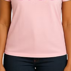 Camiseta Gráfica Rosa para Mujer, Estilo 1938, Informal, para Uso Diario, Estilo Urbano, Cómoda, Suave, Ropa de Moda - Product Image 5