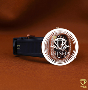 Reloj de Lujo con Bisel de Diamantes Personalizado, Reloj de Pulsera de Oro Rosa con Correa de Goma Negra, Reloj de Joyería de Moda Premium para Hombre - Product Image 3