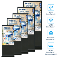 Écran publicitaire numérique interactif infrarouge pour supermarché, support d'affichage publicitaire, écran de 43 pouces et 49 pouces