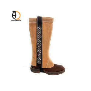 High Quality Men's English Western Style Horse Riding <b>Half</b> <b>Chaps</b> - Product Image 5