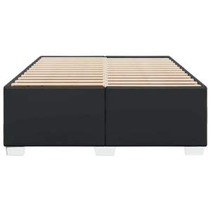 Cadre de lit rembourré en similicuir noir 137 x 74,8 cm sans matelas - Product Image 4