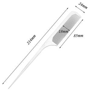 Peigne en acier inoxydable personnalisé haut de gamme pour salon de coiffure, peigne de poche pour hommes, peigne à boucler Subhan International - Product Image 3