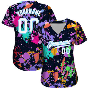 Suministro Directo de Fábrica, Color y Logotipo Personalizados, Secado Rápido, Absorción de Humedad, Jersey de Béisbol Unisex de Manga Corta para Adultos - Product Image 2