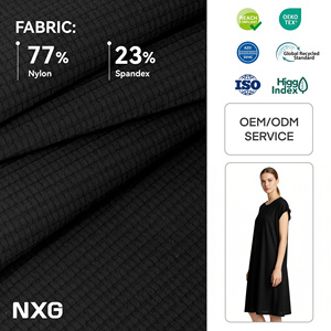 Tissu de performance pour paréos de plage 170 GSM de qualité supérieure, 77 % nylon, 23 % élasthanne, séchage rapide, sans PFAS - Product Image 1
