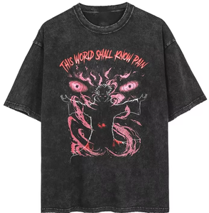 เสื้อยืดโอเวอร์ไซส์สไตล์วินเทจสำหรับผู้ชาย ผ้าคอตตอนหนานุ่ม พิมพ์ลายกราฟิกโลโก้ตามสั่ง เสื้อเปล่าสไตล์สตรีทแวร์ ไซส์พลัส - Product Image 6