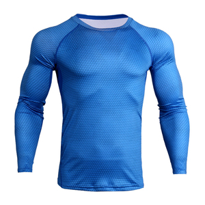 <b>Men's</b> <b>Compression</b> Long Sleeve T-<b>Shirt</b> Custom Wholesale Printed Sports Apparel <b>for</b> Fitness Training & Activewear Knitted Fabric - Product Image 4