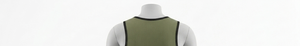 เสื้อกล้ามตาข่ายสีเขียวมะกอกสำหรับผู้ชาย คอกลม แขนกุด ระบายอากาศได้ดี เหมาะสำหรับเล่นบาสเกตบอล ทรงปกติ ใส่ได้ทุกฤดู ผลิตจากโพลีเอสเตอร์ 100% - Product Image 6