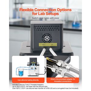 Dispositivo Termostatico da Laboratorio Certificato CE da 15 L, Bagno a Olio a Circolazione ad Alta Temperatura 300 Gradi Celsius/572 Gradi Fahrenheit a Temperatura Costante - Product Image 6