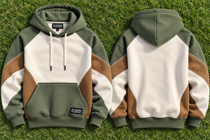 Sudadera con Capucha Personalizada en Verde y Marrón, Estilo Urbano, Unisex, Informal, de Moda, Suministro de Fábrica OEM - Product Image 6