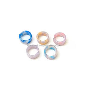 Design Handmade Resin Jewelry <b>Top</b>-Design Resin <b>Finger</b> <b>Rings</b> Best Quality Classic Style <b>Rings</b> Lucite Multicolor And Shape - Product Image 1