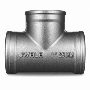 Raccord en T fileté femelle en acier inoxydable SS316 de 25 mm (1 pouce) pour usage intensif, résistant à la corrosion, pour fluides chimiques, eau et gaz - Product Image 1