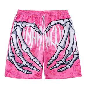 <b>Men</b> Solid Color <b>Quick</b> <b>Dry</b> Breathable Knitted Polyester/Cotton <b>Shorts</b> High Waist Drawstring Closure Casual Sport Wear 120g Light - Product Image 1