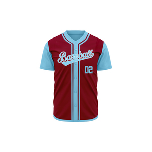 Men <b>Baseball</b> Jersey Breathable Polyester <b>Baseball</b> Jersey Sublimated Button Down Polyester Team Uniform OEM Manufacturer - Product Image 5