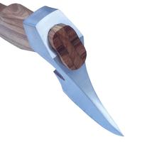 Hache à fendre avec manche en bois, lame en acier inoxydable, qualité industrielle, dos plat, hache utilitaire compacte, outil manuel pour couper le bois