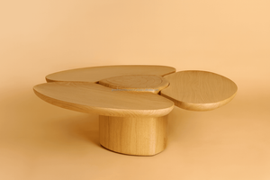 MA Sculptural <b>Solid</b> <b>Wood</b> Coffee Table Victoria MA Designer Coffee Table (Limited Edition) Luxury <b>Solid</b> Oak Sculpt Coffee Table - Product Image 6