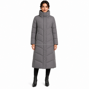 OEM Custom <b>Women</b>’s Long Hooded Puffer Coat Warm Thick Cotton Down <b>Jacket</b> Winter Bulk Wholesale Supplier - Product Image 1