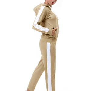 Women's Custom Sweat Suit Tracksuit Set <b>Jogger</b> Pants Breathable Vintage Style 2 in 1 Design Viscose/<b>Polyester</b> - Product Image 6