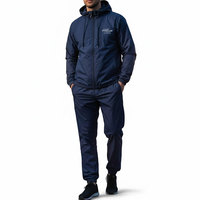 Ensemble coupe-vent en nylon écologique uni et tendance pour homme, confortable et décontracté, avec impression de logo personnalisée, vente en gros 2026