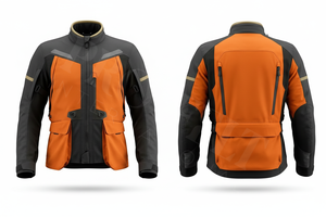 Blouson textile de moto personnalisé pour homme, protection haute performance, équipement de conduite, poches avant, vestes de moto - Product Image 5