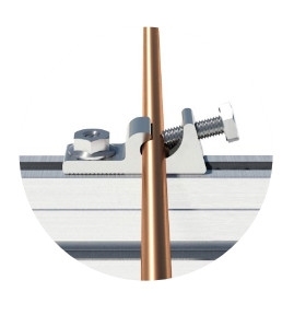 Clip de mise à la terre pour panneau solaire, support en aluminium pour structure de montage solaire sur toit - Product Image 6