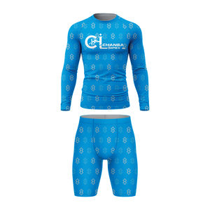 เสื้อแรชการ์ด OEM แบบซับลิเมชั่น ป้องกันรังสียูวี 50+ สำหรับเล่นกีฬา - Product Image 1