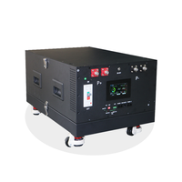 YIXIANG V2 Boîtier de batterie empilable 15 kWh avec BMS, base roulante inférieure pour batteries prismatiques LiFePO4, accessoires de support de batterie, noir