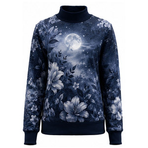 Sudadera con Cuello Alto 2026, Tela Suave, Top Elegante, Ropa Casual, Estilo Cómodo para Uso Diario, Sudadera con Cuello Alto para Mujer - Product Image 1
