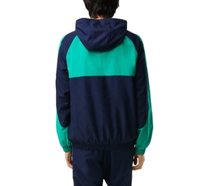 Custom Men's Lightweight Windbreaker <b>Jacket</b> Breathable <b>Waterproof</b> Plus Size Embroidery Stand Color Block Windproof Hooded - Product Image 1