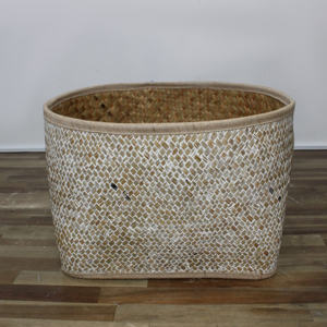 Artex Dong Thap Factory Panier en jonc de mer tissé artisanal pour l'organisation du stockage à domicile et à des fins décoratives - Product Image 2