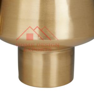 Pots de fleurs dorés jardinière sur socle pour salon - Product Image 3