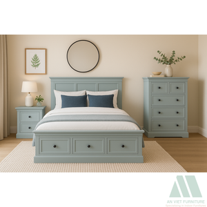 Armario de Dormitorio de Madera Maciza de Gran Capacidad, Listo para Armar, AMANDA, Mueble Alto de Diseño Moderno, para Hotel o Apartamento Premium - Product Image 2