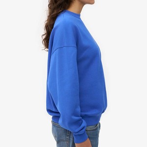 Sweat-shirts d'hiver pour femmes en molleton 100 % coton, nouvelle mode, coupe oversize, épaules tombantes, style streetwear, respirants, vente en gros, OEM ODM - Product Image 3