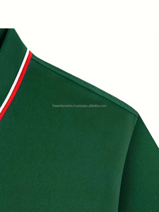 T-shirt de polo de golf de haute qualité pour hommes sur mesure avec logo chemises en coton blanc à col en V à séchage rapide, polos pour hommes - Product Image 2