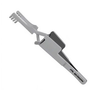 เครื่องมือผ่าตัดแบบ Cross Action Retractor ขนาด 4 นิ้ว ชนิดยึดติดกับผิวหนัง  ฟันทื่อ 4x4  ทำจากสแตนเลสสตีล ใช้ซ้ำได้ - Product Image 6
