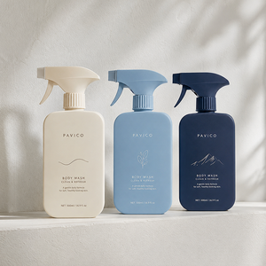Wholesale Square HDPE 350ml 500ml Trigger <b>Spray</b> <b>Bottle</b> for Body Wash Facial Cleanser Shampoo Home Care Custom Logo Vietnam - Product Image 1