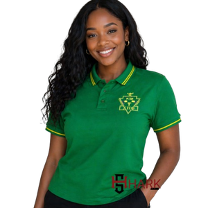 Polo d'été respirant en coton brodé avec emblème Chi Eta Phi, col décontracté, pour l'organisation 1932 – Meilleures ventes - Product Image 1