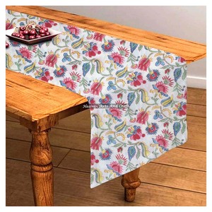 Bulk Selling Pure Cotton Hand Block Print Table <b>Runner</b> From Indian Manufacturer For Wedding Events Home Decor Outdoor Use - Product Image 6