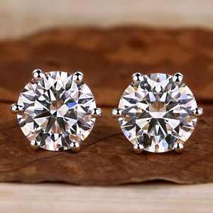 Pendientes de Diamantes Cultivados en Laboratorio Vvs de Fabricación India, Personalizados en Oro de 14K y 18K, Plata 925, Pendientes de Diamantes Creados en Laboratorio en Venta - Product Image 4